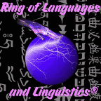 The Languages and linguistics Web Ring official logo
